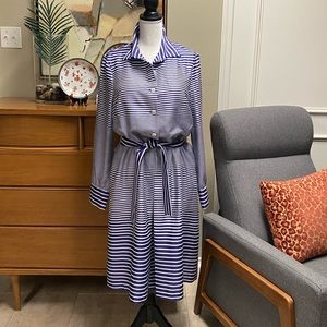 Anne Klein striped shirt dress